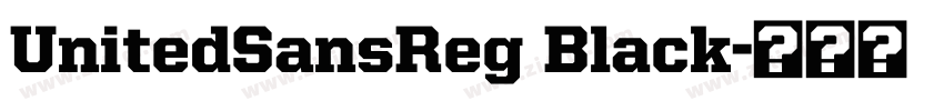 UnitedSansReg Black字体转换